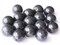 16 20mm Smooth Round Black Beads Plastic Beads Lightweight Acrylic Accent Beads Sturdy Beads
